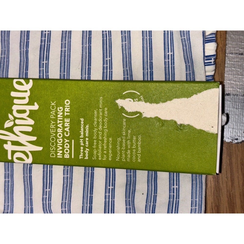 Ethique Invigorating  Trio Discovery Pack Soap Free Cleanser Exfoliator  Minis